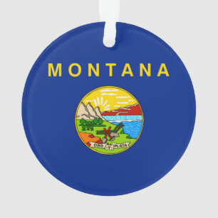 Ornamento Design da bandeira do estado de Montana