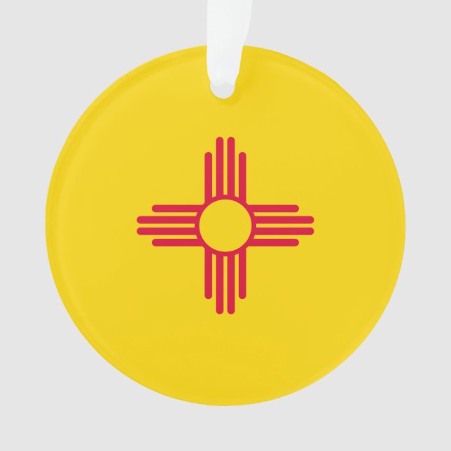 Ornamento Design da bandeira do estado de New mexico (Frente)