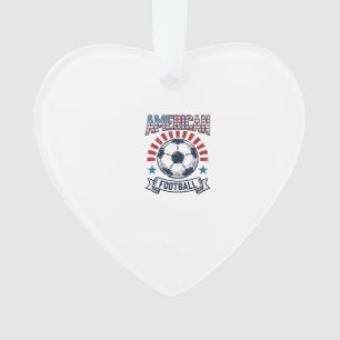 Ornamento Design de Camisa de Bola de Futebol Americano Vint