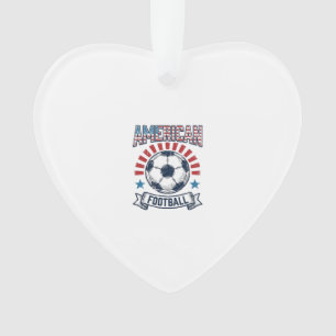Ornamento Design de Camisa de Bola de Futebol Americano Vint