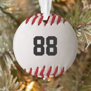 Ornamento Design de jogador de beisebol com número de camisa