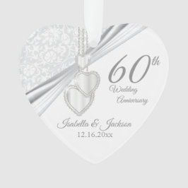 Ornamento Design de Lembrança de 60º Aniversário de Casament