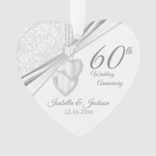 Ornamento Design de Lembrança de 60º Aniversário de Casament