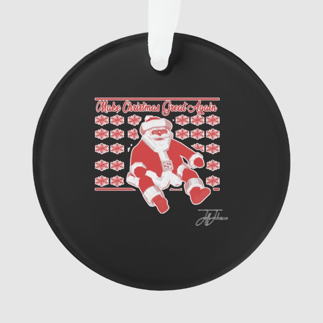 Ornamento Design de Natal de Jeff Johnson (Frente)