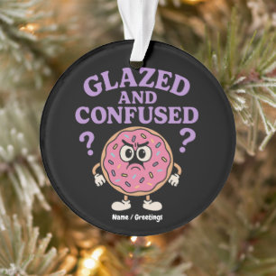 Ornamento Design de Rosquinha com brilho e confuso