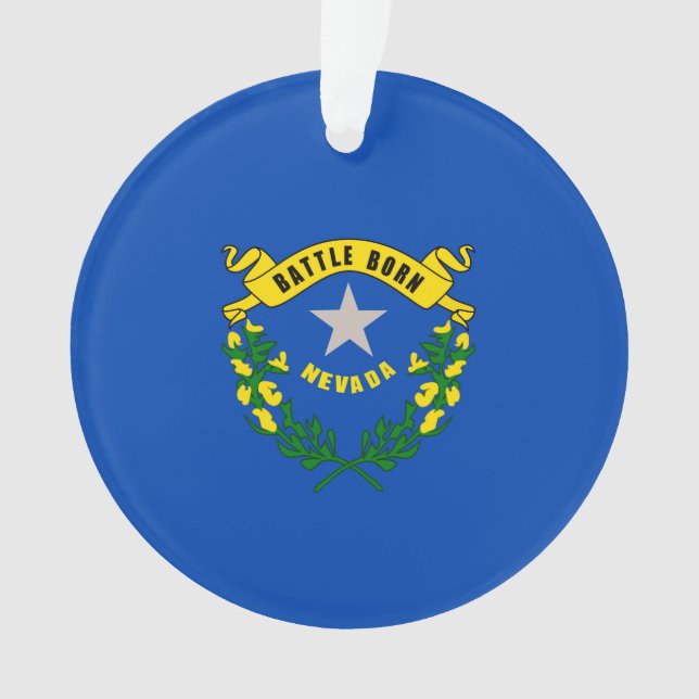 Ornamento Design de Sinalizador do Estado de Nevada (Frente)
