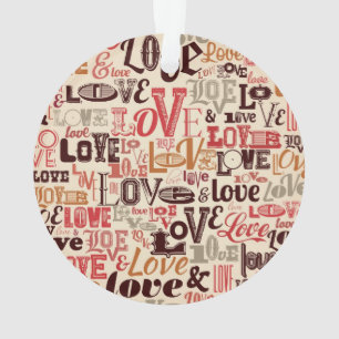 Ornamento Design de texto legal do amor