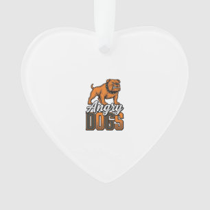 Ornamento Design de Tipografia Bulldog Vintage Angry Dogs_1