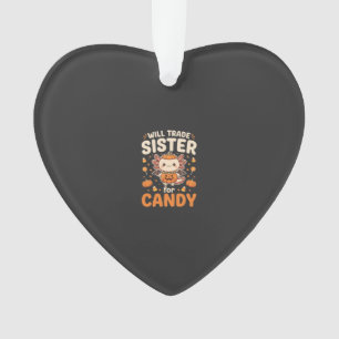 Ornamento Design de vetor de troca de doces de Halloween Axo