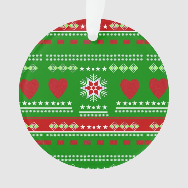 Ornamento design escandinava, estilo country (Frente)