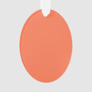 Ornamento Destaque de Cor do Coral Salmão Pronto para Perso