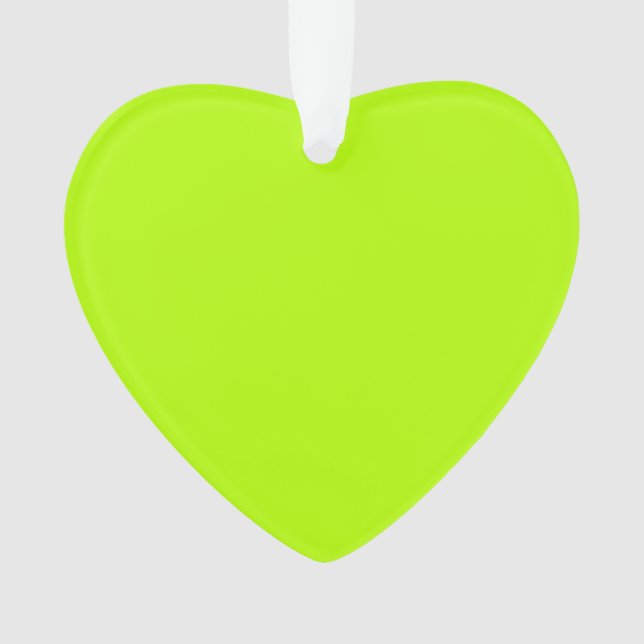 Ornamento Destaque do Verde limão elétrico pronto para perso (Frente)