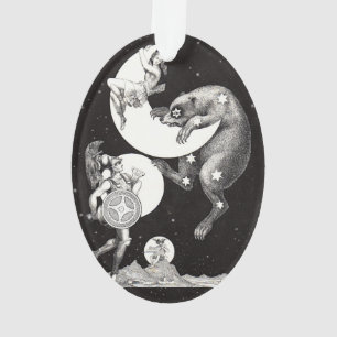 Ornamento Deusa Lunar Celestial Antiga & Ursa Maior