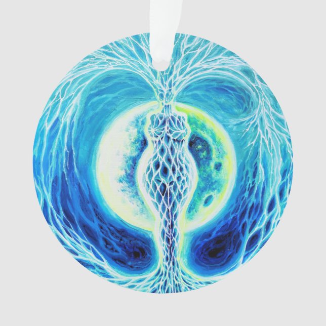 Ornamento Deusa neolítica com lua (Frente)