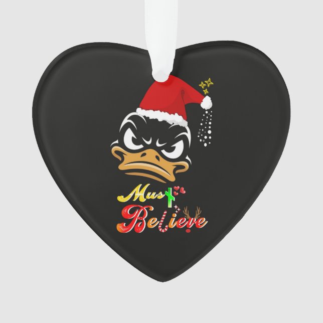 Ornamento Deve Acreditar no Natal (Frente)