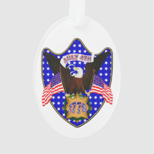 Ornamento Dia da Independência Eagle