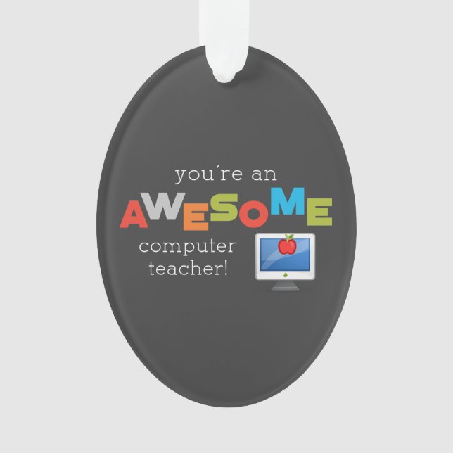 Ornamento Dia de Apreciação de Professores de Computação, In (Frente)