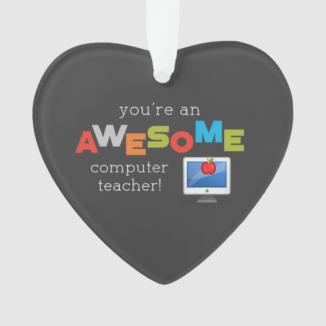 Ornamento Dia de Apreciação de Professores de Computação, In (Frente)