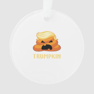 Ornamento Dia de as Bruxas engraçado de Poop Trumpkin