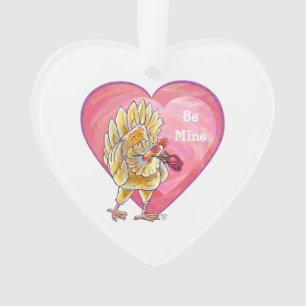 Ornamento Dia de os namorados de frango