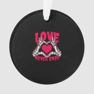 Ornamento Dia de os namorados Engraçado Mãos do Coração do E