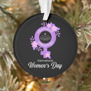 Ornamento Dia Internacional da Mulher 8 de Março