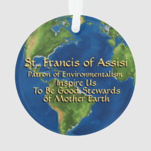 Ornamento Dia Mundial do Meio Ambiente & São Francisco de As
