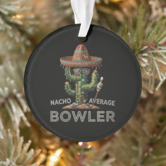 Ornamento Diversão de Jogador de Boliche Não Mediana