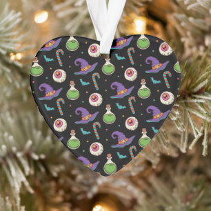 Ornamento Diversão do Dia das Bruxas Roxo,Garrafa de Bruxas 