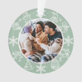 Ornamento Divertimento de Natal | Orn de Fotografia para Nom