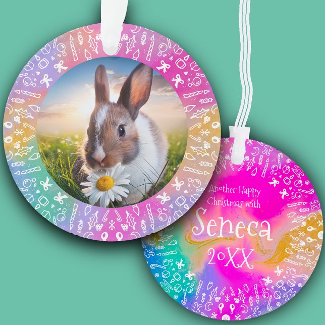 Ornamento DIY Rabbit Rainbow Christmas Ornament (Criador carregado)