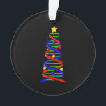 Ornamento DNA Helix Christmas Tree Life Science Biology<br><div class="desc">DNA Helix Christmas Tree Life Science Biology</div>