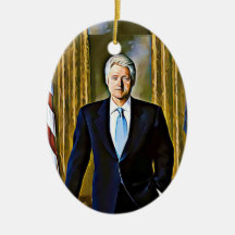 Ornamento do 42º Presidente Bill Clinton