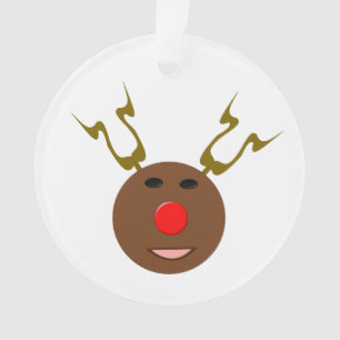 Ornamento do acrílico da rena do Natal do Cyber