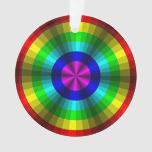 Ornamento do acrílico do arco-íris da ilusão