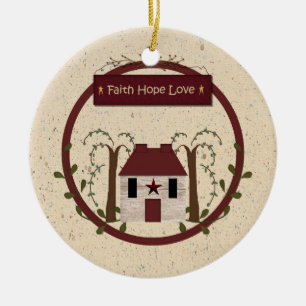 Ornamento do amor da esperança da fé