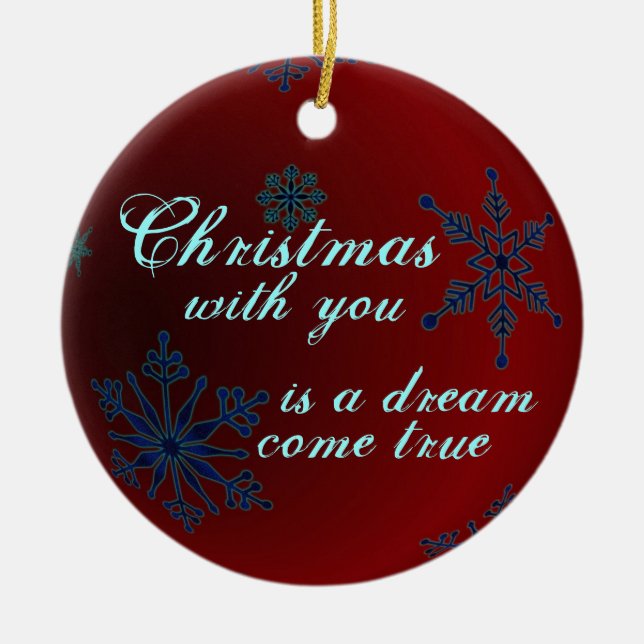 Ornamento do amor do Natal (Frente)