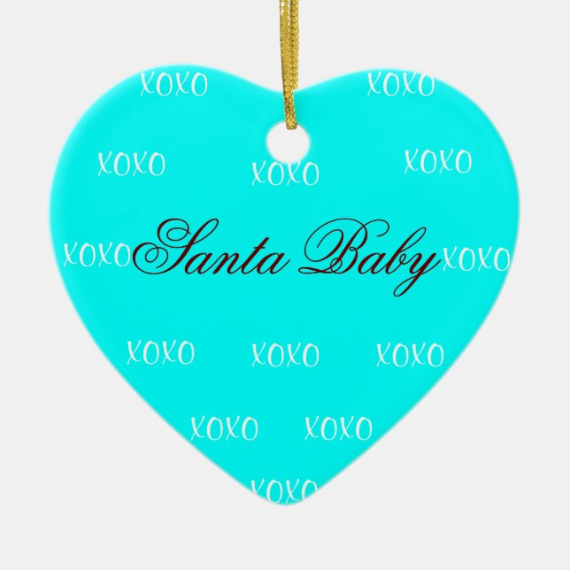 Ornamento do bebê do papai noel (Frente)
