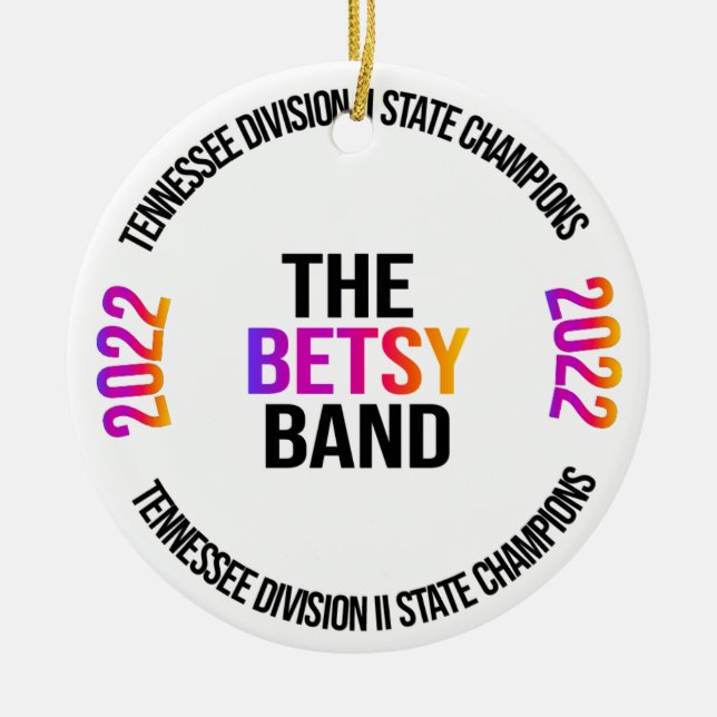 Ornamento do campeonato de Banda Betsy (Frente)