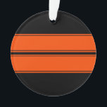 Ornamento do Carro Muscular em Faixa de Corrida Du<br><div class="desc">Ornamento De Carros Musculares De Raça Dupla Laranja Preto. Uma maneira excelente de decorar uma árvore de Natal ou espalhar um pouco de decoração de carros musculares em sua casa durante as férias.</div>