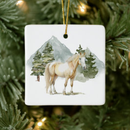 Ornamento do Círculo Cerâmico - Cavalo2