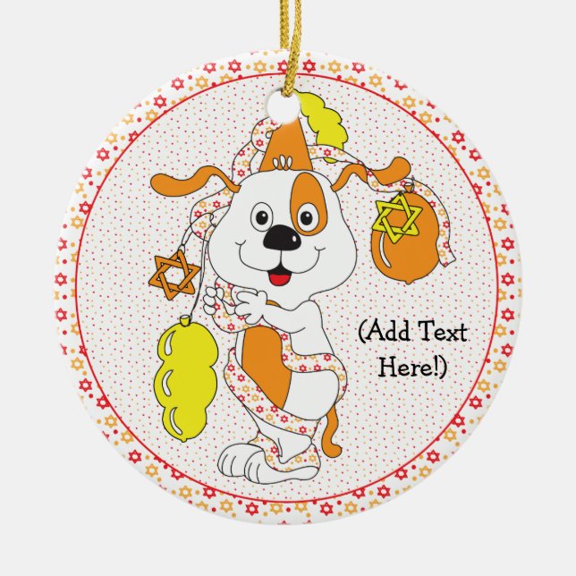 Ornamento do Círculo Hanukkah (Frente)