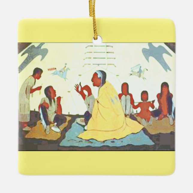 Ornamento do contador de histórias de Lakota (Frente)