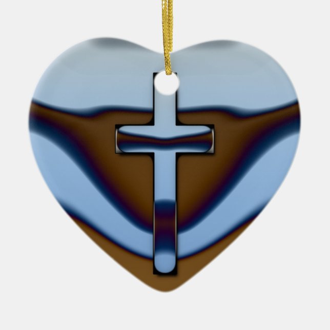 ORNAMENTO DO CORAÇÃO DO CROMO (Frente)