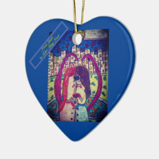 Ornamento do Coração Kissful por Katie