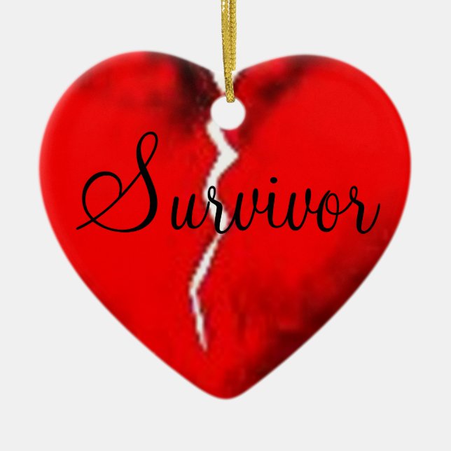 Ornamento do coração quebrado (Frente)