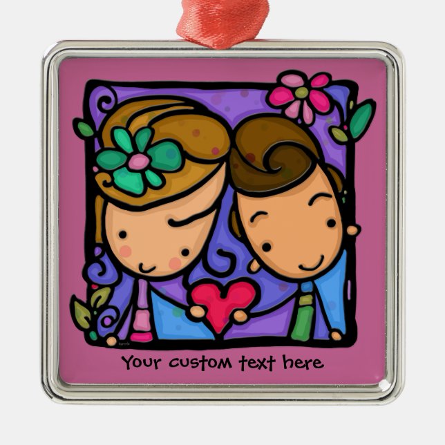 Ornamento do costume do amor de LittleGirlie (Frente)