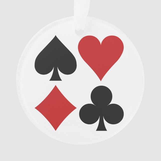 Ornamento do costume do jogador de cartão (Frente)