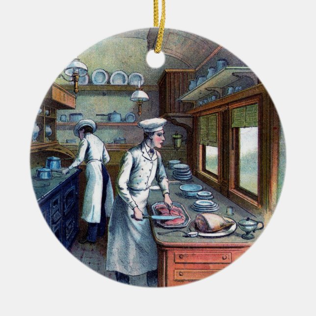 Ornamento do cozinheiro chefe do vintage (Frente)