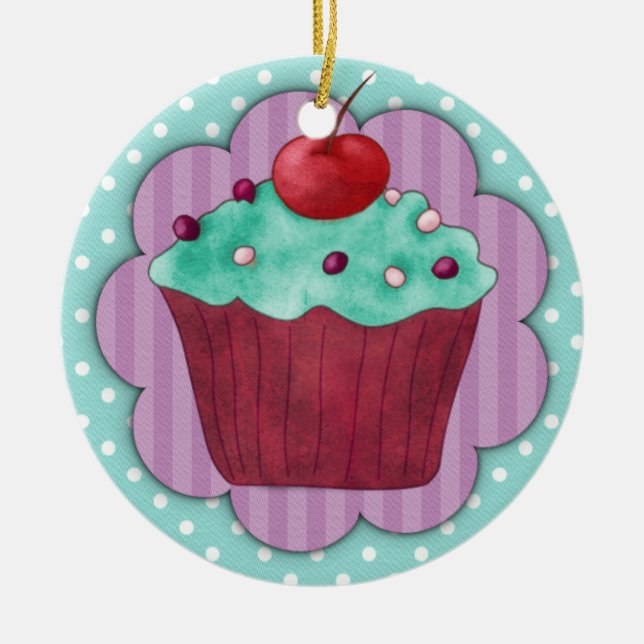 Ornamento do cupcake (Frente)